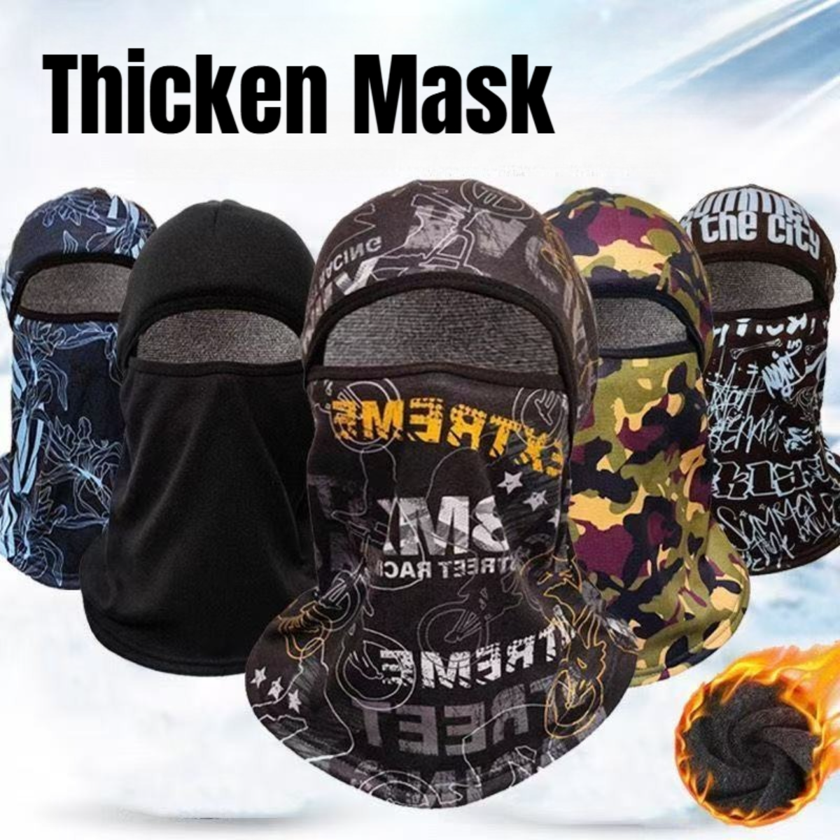 Winter Cycling Gear Essentials - Outdoor Cycling Full Mask Winter Headwear