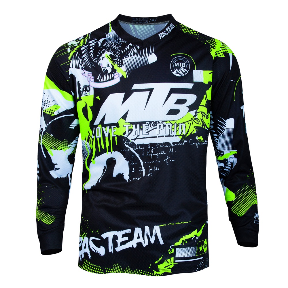 Cycling Gear Jersey - MTB Mountain Bike Long-Sleeve Cycling Jersey