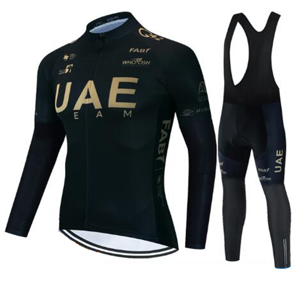 Cycling Gear Jersey - Uae Team Autumn Cycling Jersey Set