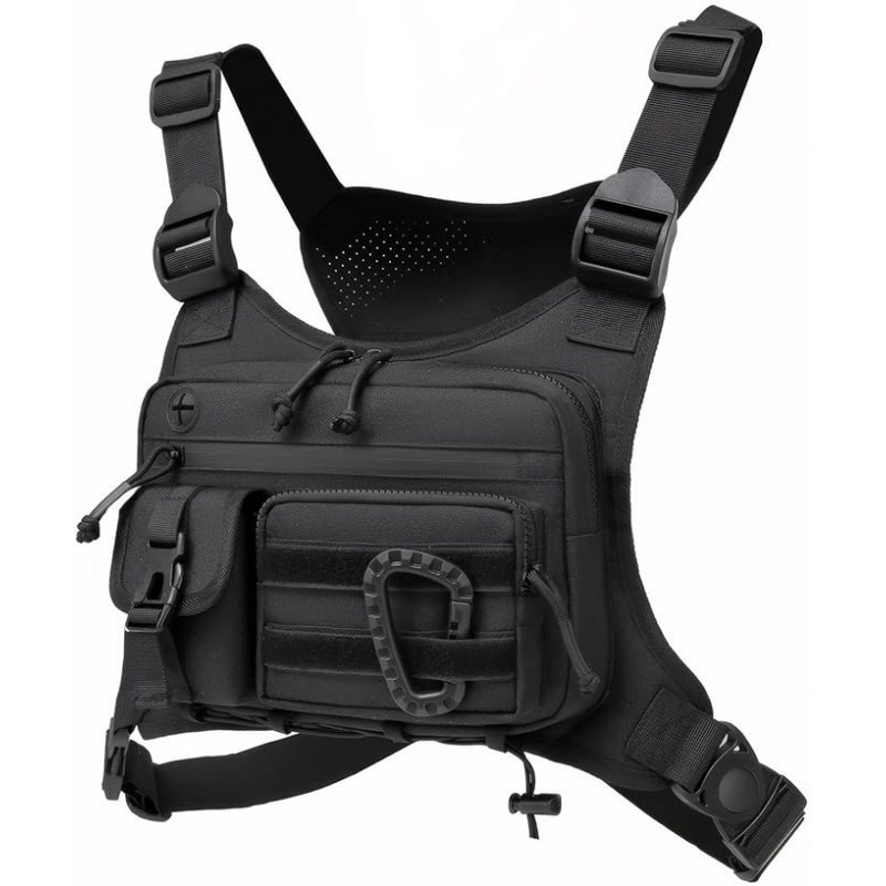 Cycling Gear Vest - Men's Tactical Chest Vest Bag EDC