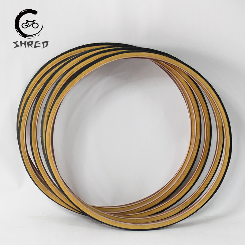 Retro Bicycle Tires 700C Road  – Yellow Cycling Gear Bewertung und Preis