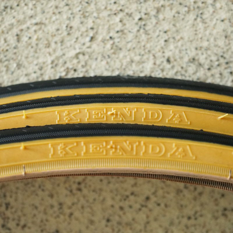 Retro Bicycle Tires 700C Road  – Yellow Cycling Gear Bewertung und Preis
