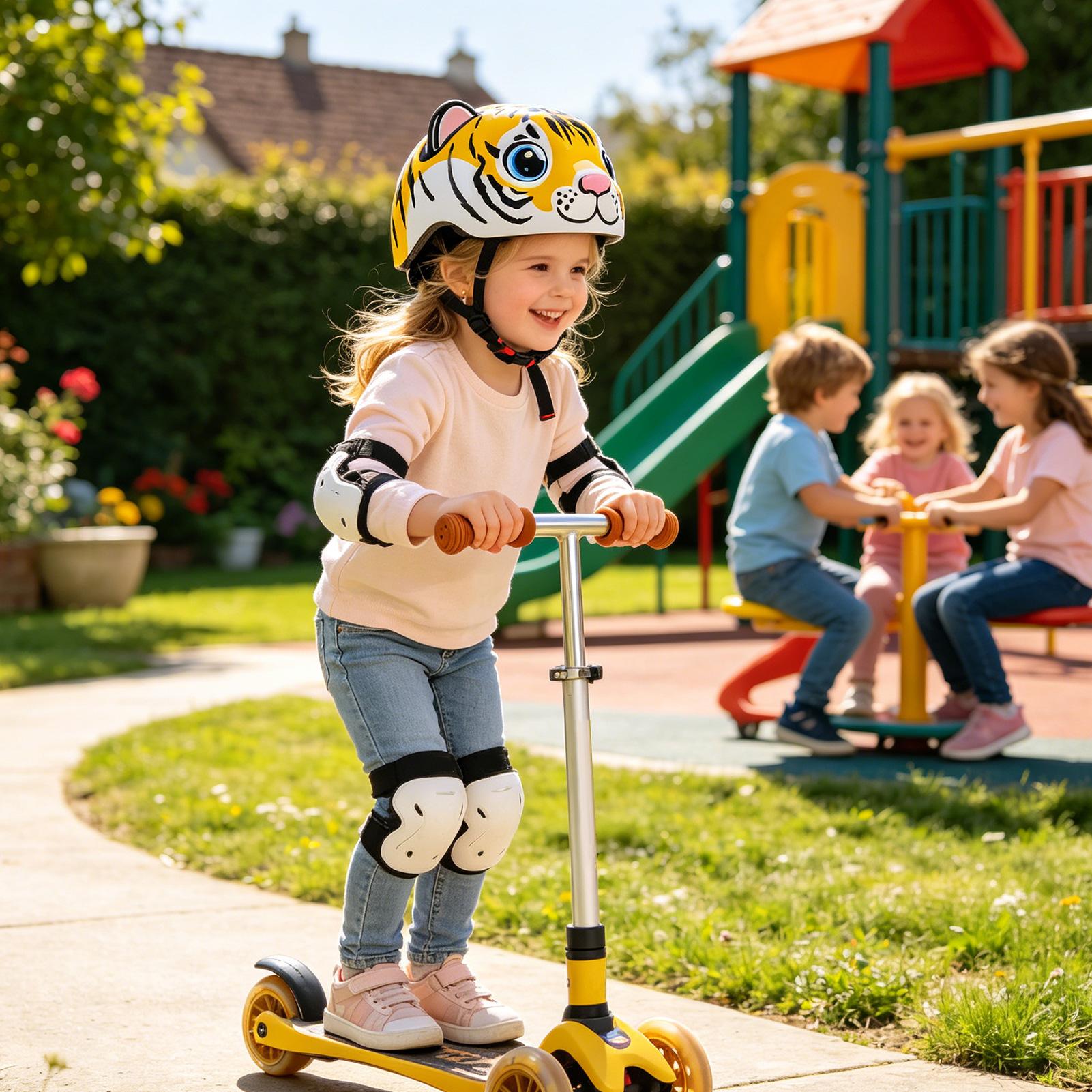 Kids Helmet Tiger Pattern Adju – Cycling Gear For Commuting Bewertung und Preis