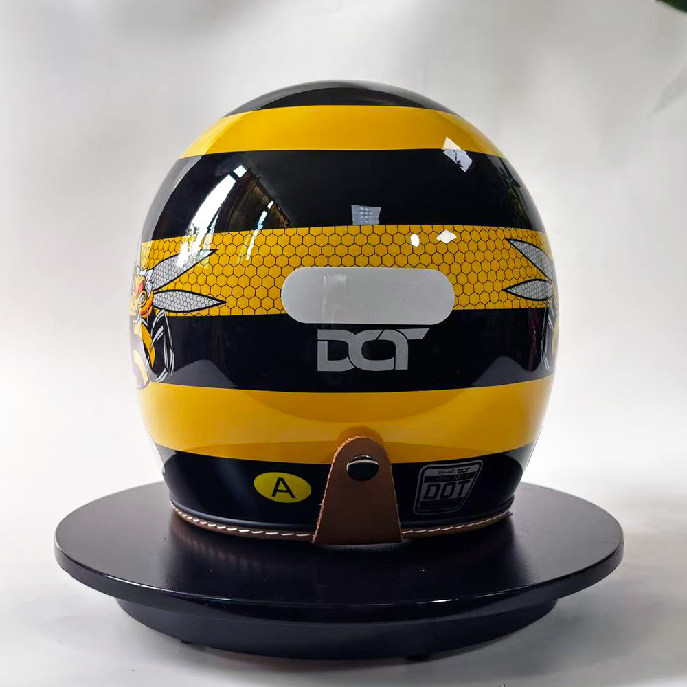 New Retro Motorcycle Helmet Ye – Yellow Cycling Gear Bewertung und Preis